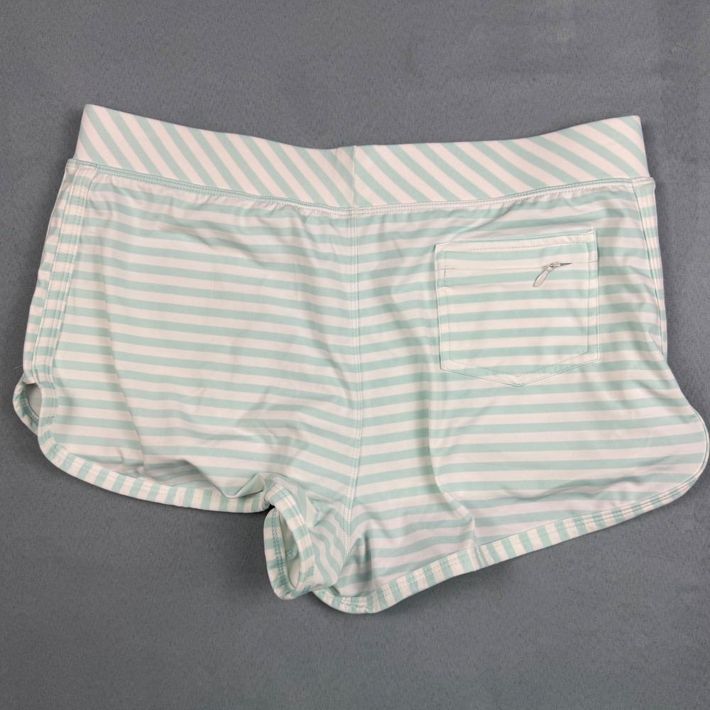 Carve Designs Mint Green White Striped Board Shorts Swim Bottoms Small NWOT - Picture 2 of 11